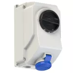 Gniazdo stałe z rozłącznikiem 0-1 duże blokada mechaniczna 16A 230V 2P+Z IP44 7513-6