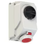 Gniazdo stałe z rozłącznikiem 0-1 duże blokada mechaniczna 16A 400V 3P+Z IP67