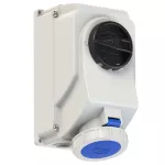 Gniazdo stałe z rozłącznikiem 0-1 duże blokada mechaniczna 32A 230V 2P+Z IP67