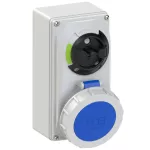 Gniazdo stałe z rozłącznikiem 0-1 małe blokada mechaniczna 32A 230V 2P+Z IP67