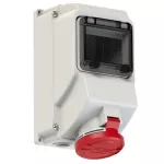 Gniazdo z miejscem na wyłącznik na szynę DIN TH 35 32A 400V 3P+Z IP44