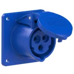Gniazdo tablicowe proste TWIST 16A 230V 2P+Z 75x75mm