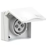 Gniazdo zabudowane seria DESIGN IP44 gniazdo tablicowe 16A 3P+Z 400V