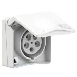 Gniazdo zabudowane seria DESIGN IP44 gniazdo tablicowe 16A 3P+Z+N 400V