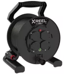 Przedłużacz zwijany jednofazowy typ „XREEL” - wyjście 4xGS Z TER. wejście 40 mb H05RR-F 3x2,5 (OW) wtyczka gumowa 16A IP54