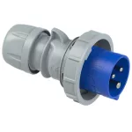 Wtyczka przenośna TURBO SHARK bezśrubowa 16A 2P+Z 230V 50/60Hz 6H IP67 styki niklowane