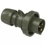 Wtyczka przenośna wojskowa 16A 2P+Z 230V 50/60Hz 6H IP67 zielona
