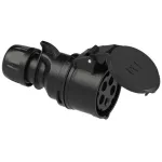 Gniazdo przenośne SHARK 32A 3P+Z+N 400V 50/60Hz 6H IP44, seria MIDNIGHT