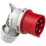 Wtyczka przenośna kątowa TURBO TWIST 16A 3P+Z+N 400V 50/60Hz 6h IP44, styki niklowane