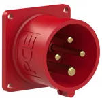 Wtyczka tablicowa prosta 16A 3P+Z 400V 50/60Hz 6h IP44 (kołnierz: 56X56, rozstaw śrub: 48X48)
