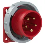 Wtyczka tablicowa prosta TURBO TWIST 16A 3P+Z+N 400V 50/60Hz 6h IP67 (kołnierz: 75X75, rozstaw śrub: 60X60)