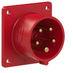 Wtyczka tablicowa prosta 16A 3P+Z+N 400V 50/60Hz 6h IP44 (kołnierz: 75X75, rozstaw śrub: 60X60)