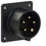 Wtyczka tablicowa prosta 16A 3P+Z+N 500V 50/60Hz 7h IP44 (kołnierz: 75X75, rozstaw śrub: 60X60)