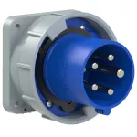 Wtyczka tablicowa prosta 63A 3P+Z+N 230V 50/60Hz 9h IP66/67 (kołnierz: 100X100, rozstaw śrub: 80X80)