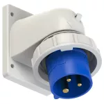 Wtyczka tablicowa kątowa TWIST 16A 2P+Z 230V 50/60Hz 6h IP67 (kołnierz 66X86, rozstaw śrub 53X61)