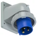 Wtyczka tablicowa kątowa TURBO TWIST 16A 2P+Z 230V 50/60Hz 6h IP67 (kołnierz 66X86, rozstaw śrub 53X61)