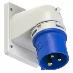 Wtyczka tablicowa kątowa TWIST 16A 2P+Z 230V 50/60Hz 6h IP44 (kołnierz 66X86, rozstaw śrub 53X61)