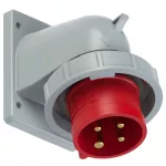 Wtyczka tablicowa kątowa TURBO TWIST 32A 3P+Z 400V 50/60Hz 6h IP67 (kołnierz 90X100, rozstaw śrub 77X85)
