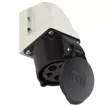 Gniazdo stałe obudowa mała 32A 3P+Z+N 500V 50/60Hz 7h IP44