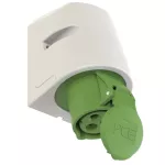 Gniazdo stałe 16A 2P+Z >50-500V 100-300Hz 10h IP44, styki niklowane