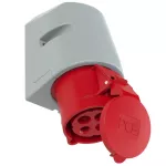 Gniazdo stałe TURBO TWIST 32A 3P+Z 110V 50/60Hz 4h IP44, styki niklowane