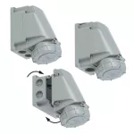 Gniazdo stałe POWER TWIST 63A 3P+Z >50-500V 100-300Hz 10h IP66/67