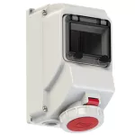 Gniazdo stałe z okienkiem inspekcyjnym 16A 3P+Z+N 400V 50/60Hz 6h IP67