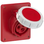 Gniazdo tablicowe skośne TWIST 16A 2P+Z 400V 50/60Hz 9h IP67 (kołnierz 92X100, rozstaw śrub 77X85)