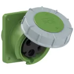 Gniazdo tablicowe skośne POWER TWIST 63A 2P+Z >50-500V 100-300Hz 10h IP66/67 (kołnierz 100X112, rozstaw śrub 80X88)