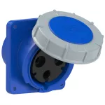 Gniazdo tablicowe skośne POWER TWIST 125A 2P+Z 230V 50/60Hz 6h IP66/67 (kołnierz 120X130, rozstaw śrub 100X108)
