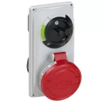 Gniazdo tablicowe z wyłącznikiem 32A 3P+Z 400V 50/60Hz 6h IP44