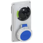 Gniazdo tablicowe z wyłącznikiem 16A 2P+Z 230V 50/60Hz 6h IP67