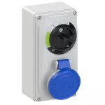 Gniazdo tablicowe z wyłącznikiem 16A 3P+Z 230V 50/60Hz 9h IP44