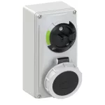 Gniazdo tablicowe z wyłącznikiem 16A 3P+Z 500V 50/60Hz 7h IP67