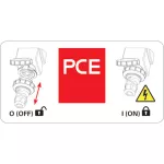 Gniazdo z wyłącznikiem-stałe przelotowe 32A 3P+Z+N 230V 50/60Hz 9h IP67