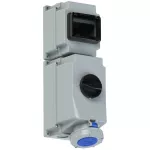 Gniazdo stałe z wyłącznikiem 63A 3P+Z+N 230V 50/60Hz 9h IP66/67