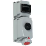 Gniazdo stałe z wyłącznikiem 63A 3P+Z+N 400V 50/60Hz 6h IP66/67