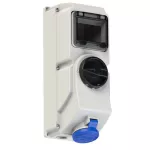 Gniazdo stałe z wyłącznikiem 16A 3P+Z 230V 50/60Hz 9h IP44 7814-9