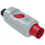 Wtyczka CEE zwrotnica faz z ochroną silnika PKZM0 32A 3P+Z+N 400V 50/60Hz 6h IP44 (zakres ustawień: 4-6,3A, dławica kablowa: M32)