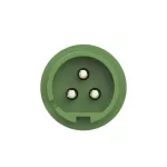 Wtyczka przenośna TWIST 16A 2P+Z 24/42V 100-200Hz 4h IP44, styki niklowane
