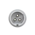 Wtyczka przenośna TWIST 32A 2P+Z 24/42V DC 10h IP44, styki niklowane