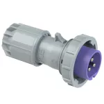 Wtyczka przenośna TWIST 32A 2P+Z 24V 50/60Hz IP67, styki niklowane