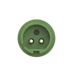 Wtyczka odbiornikowa 16A 2P 24/42V 100-200Hz 4h IP44, styki niklowane