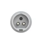 Wtyczka tablicowa prosta 16A 2P 42V 50/60Hz 12h IP44, styki niklowane
