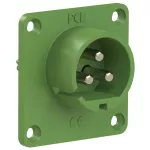 Wtyczka tablicowa prosta 32A 2P+Z 24/42V 100-200Hz 4h IP44, styki niklowane