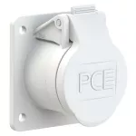 Gniazdo tablicowe proste 32A 2P 42V 50/60Hz 12h IP44/54 (kołnierz 60X70, rozstaw otworów 47X53), styki niklowane