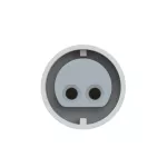 Gniazdo tablicowe proste 32A 2P 42V 50/60Hz 12h IP44/54 (kołnierz 60X70, rozstaw otworów 47X53), styki niklowane