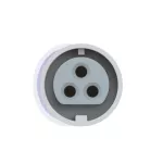 Gniazdo tablicowe proste 16A 2P+Z 42V 50/60Hz 12h IP66/67 (kołnierz 54X60, rozstaw otworów 60X60), styki niklowane