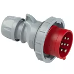 Wtyczka przenośna SHARK 32A 5P+Z+N 400V 50/60Hz 6h IP66/67, styki pokryte niklem
