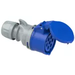 Gniazdo przenośne SHARK 16A 5P+Z+N 230V 50/60Hz 9H IP44/54, styki niklowane